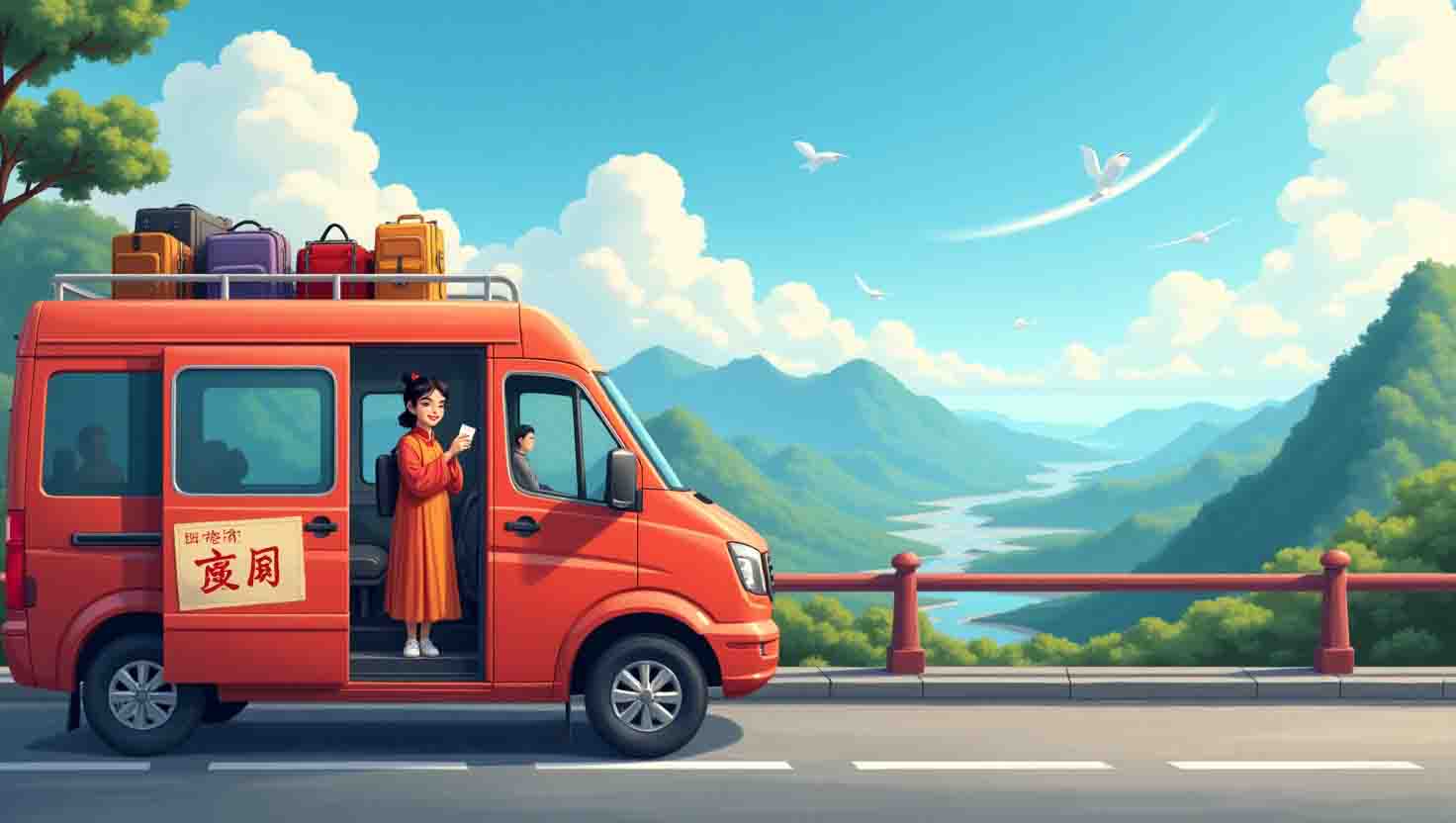 voyager en Chine avec un van